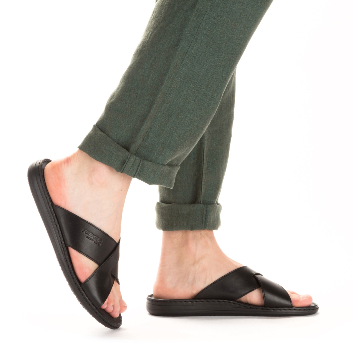 detail Pánské nazouváky RIEKER RIE-10202051-S3 černá