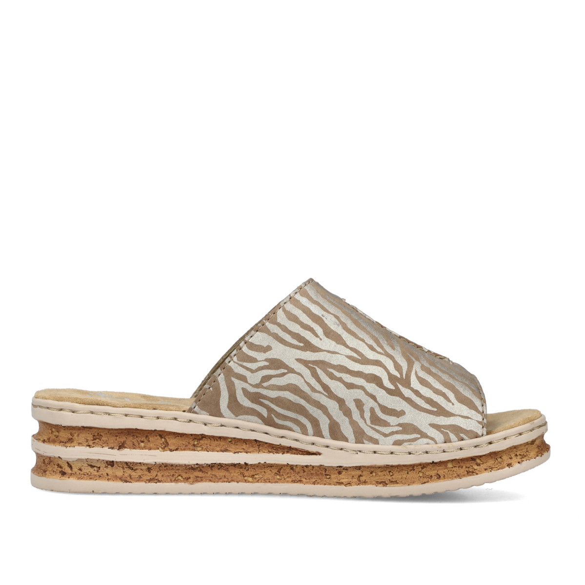 detail Dámské nazouváky RIEKER RIE-10202112-S3 béžová