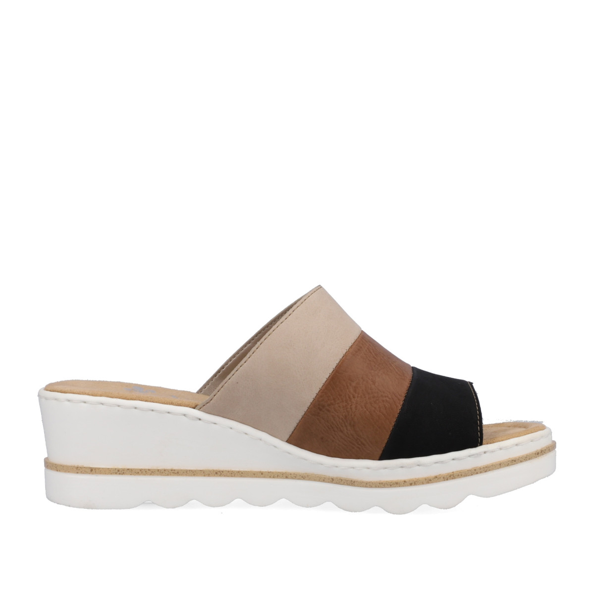 detail Dámské nazouváky RIEKER 67492-64 béžová S4