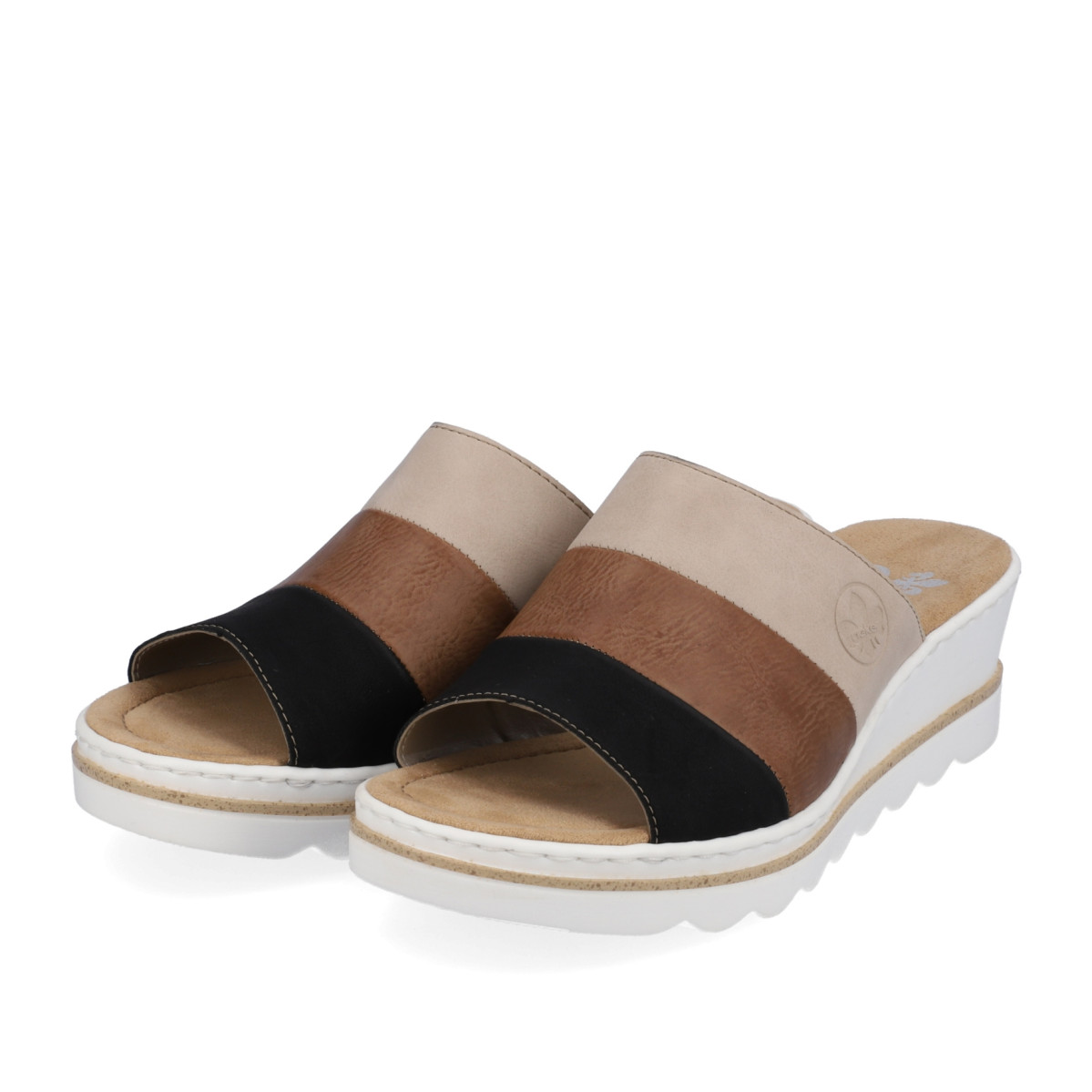 detail Dámské nazouváky RIEKER 67492-64 béžová S4