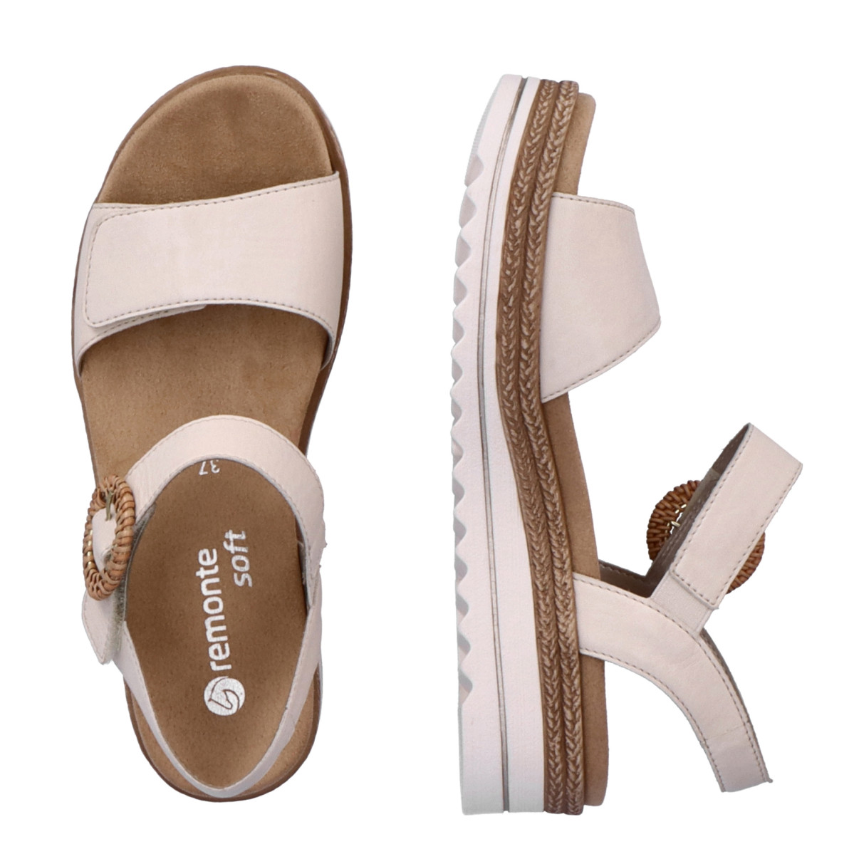 detail Dámské sandály REMONTE D0Q52-60 béžová S5