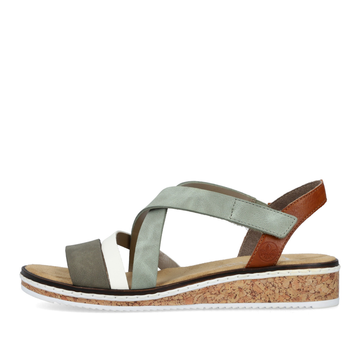 detail Dámské sandály RIEKER V3663-52 zelená S3