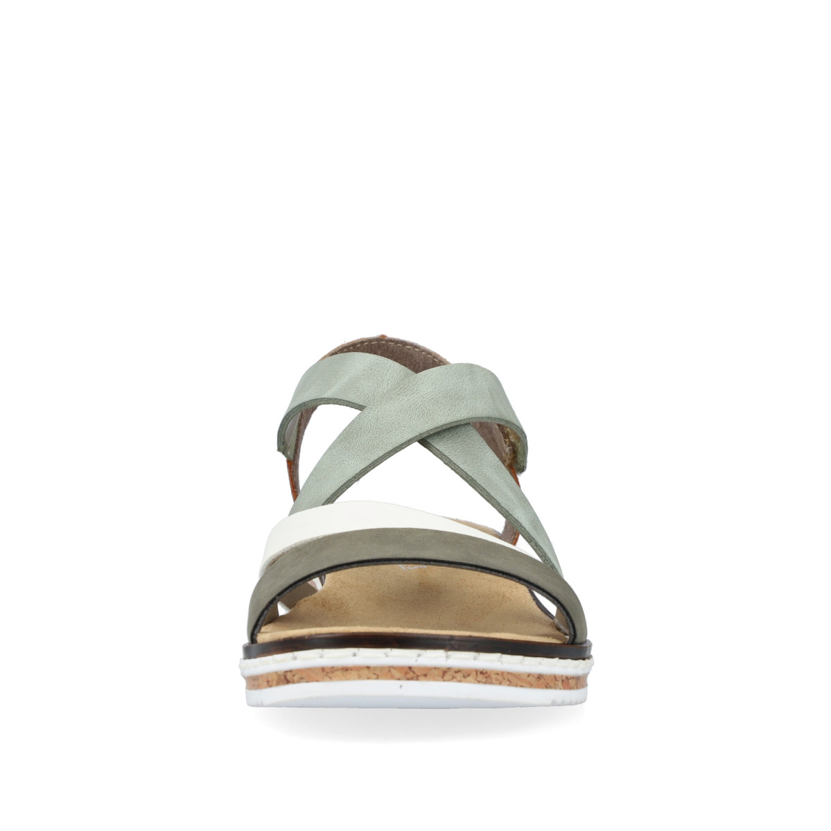 detail Dámské sandály RIEKER V3663-52 zelená S3