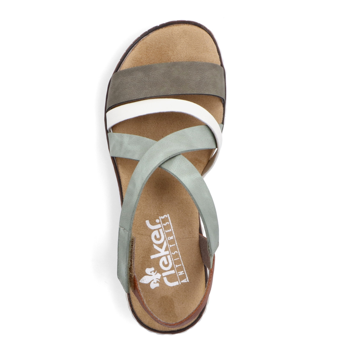 detail Dámské sandály RIEKER V3663-52 zelená S3