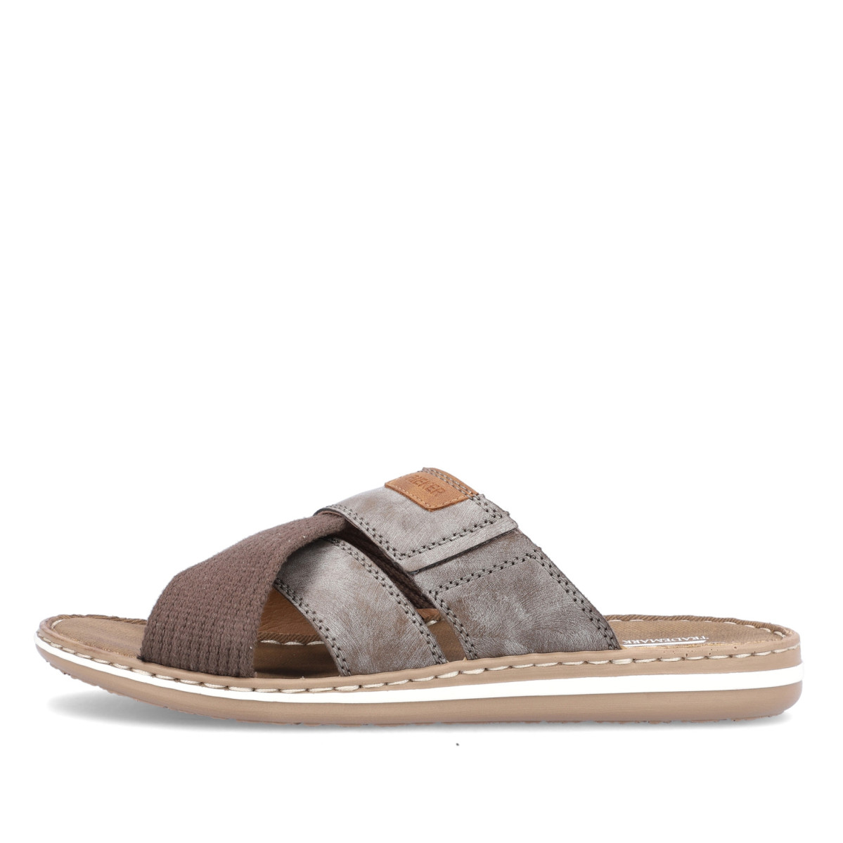 detail Pánské nazouváky RIEKER 21092-25 hnědá S3