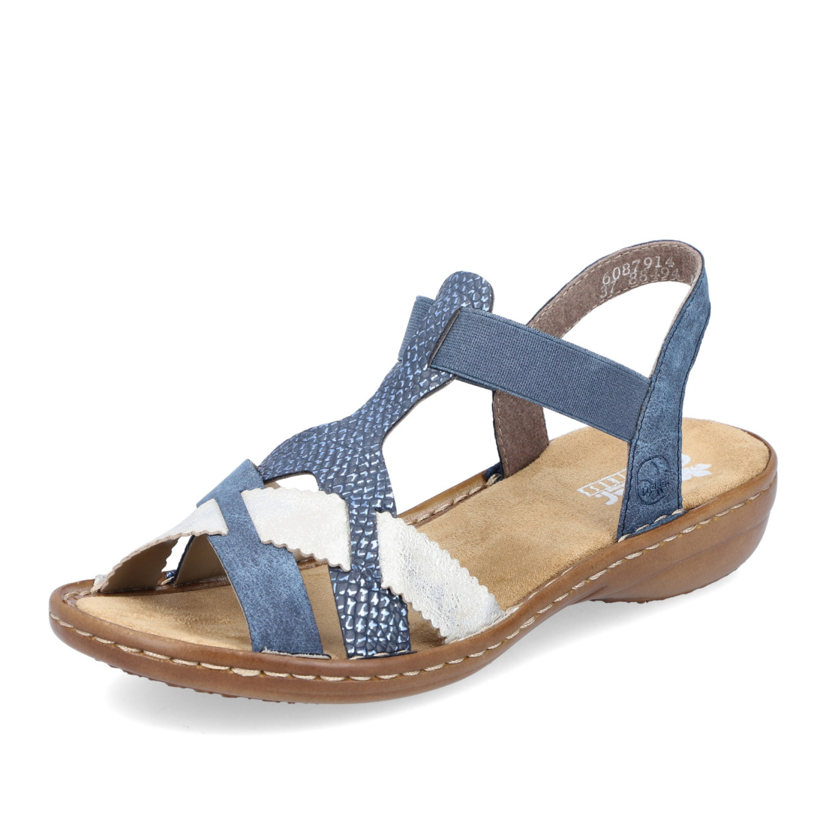 detail Dámské sandály RIEKER 60879-14 modrá S3