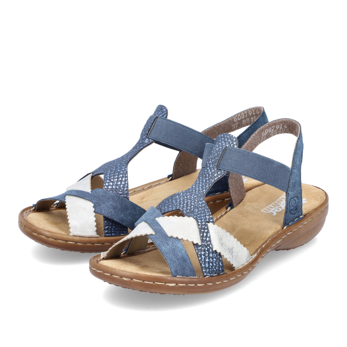 detail Dámské sandály RIEKER 60879-14 modrá S3