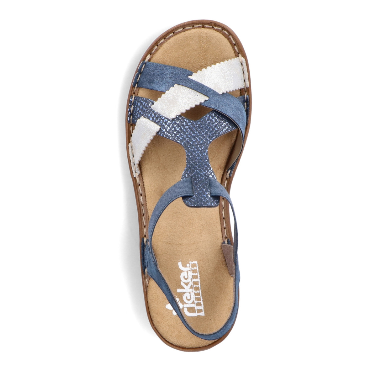 detail Dámské sandály RIEKER 60879-14 modrá S3