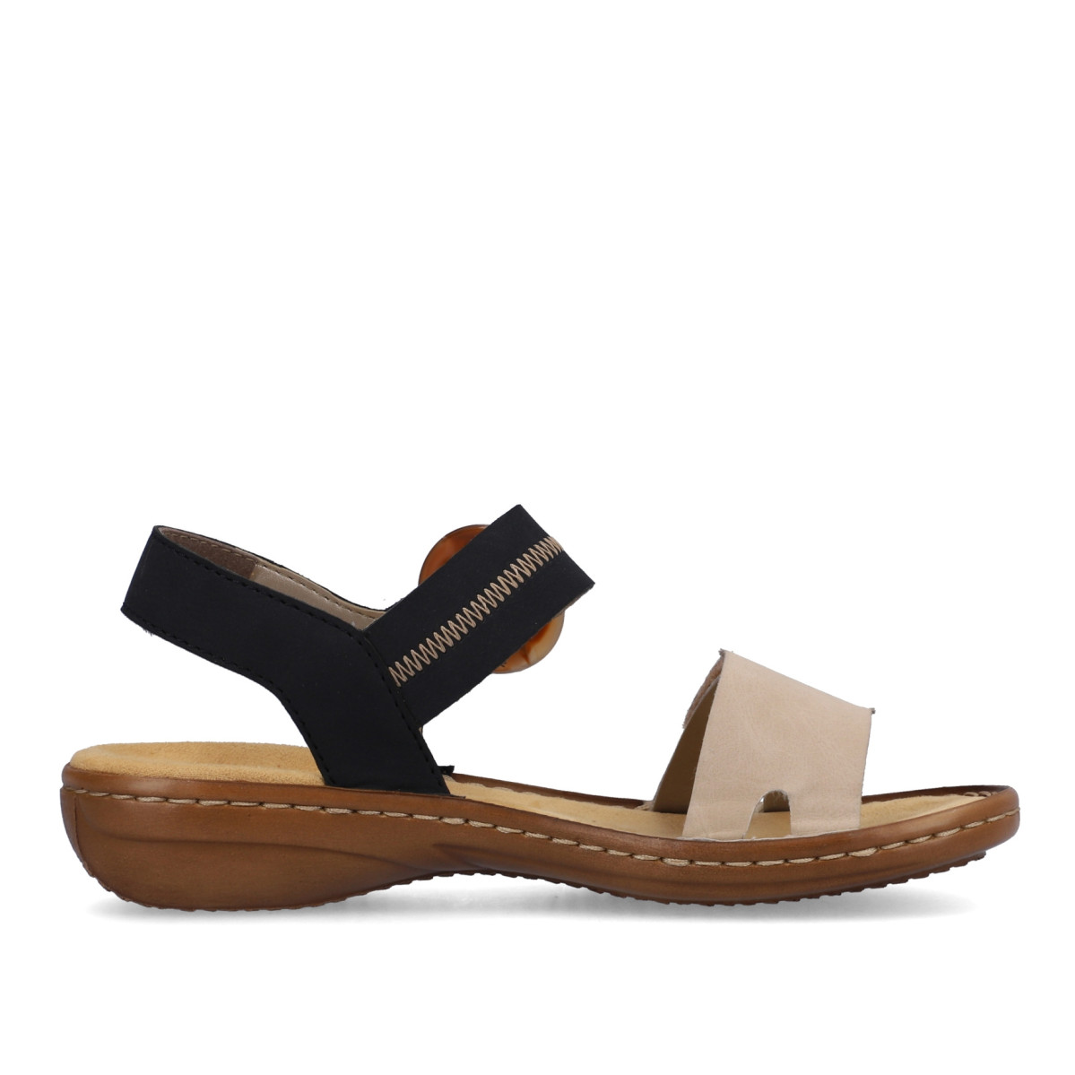 detail Dámské sandály RIEKER RIE-10202387-S3 béžová