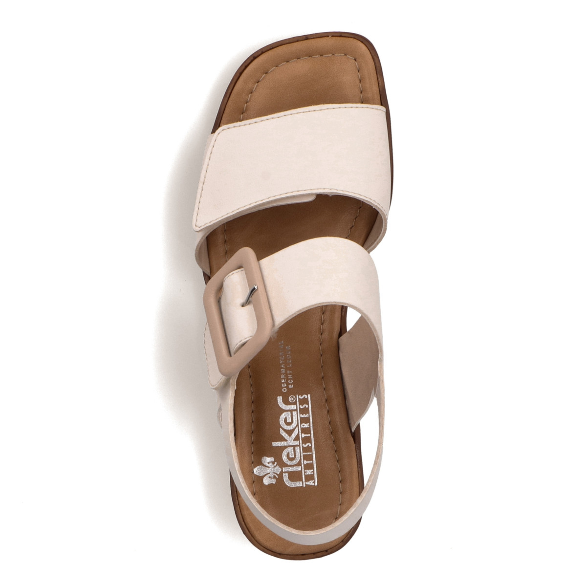 detail Dámské sandály RIEKER 62663-60 béžová S5