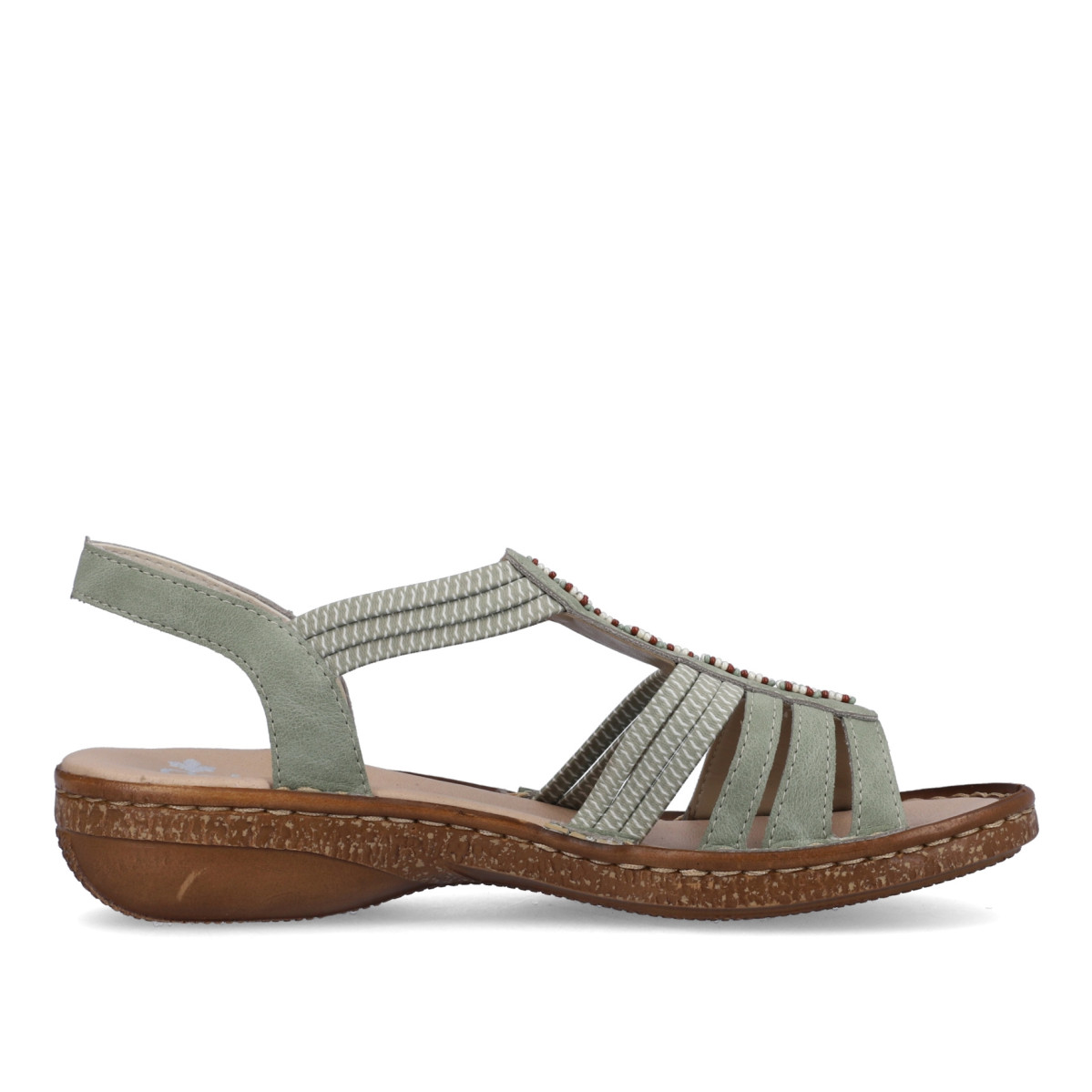 detail Dámské sandály RIEKER RIE-10202394-S3 zelená