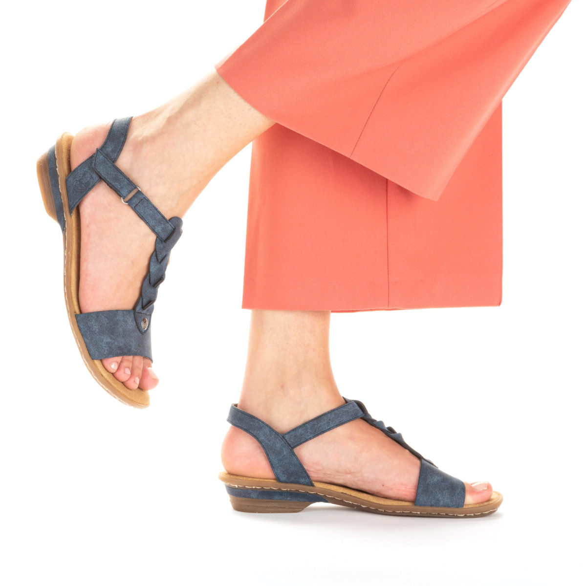 detail Dámské sandály RIEKER RIE-10202406-S3 modrá