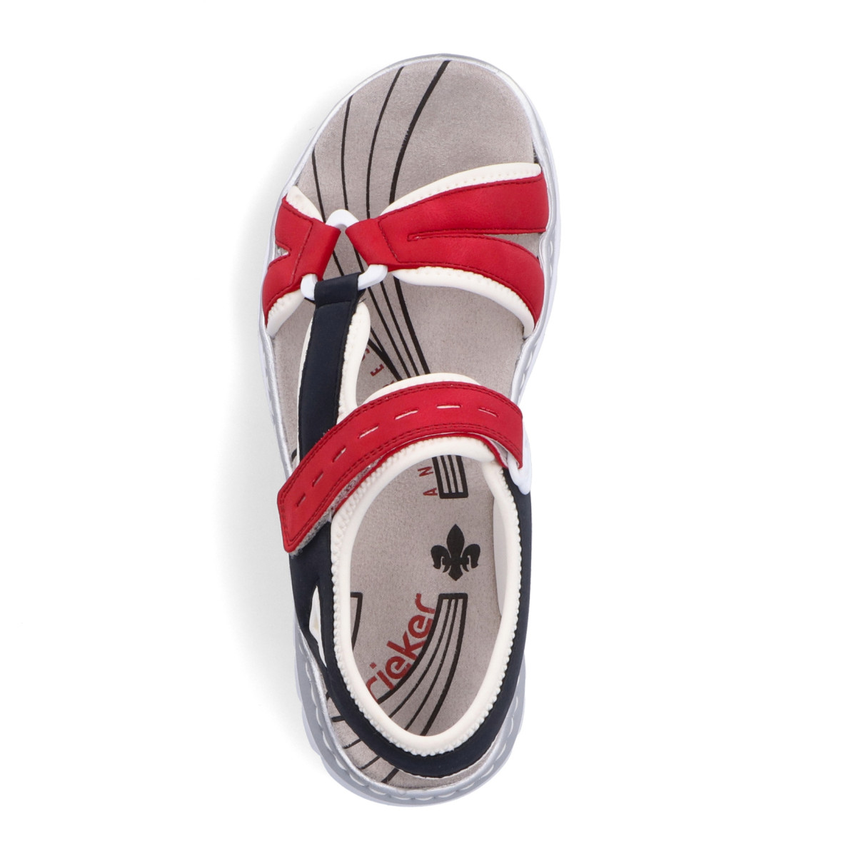 detail Dámské sandály RIEKER 66979-94 červená S3