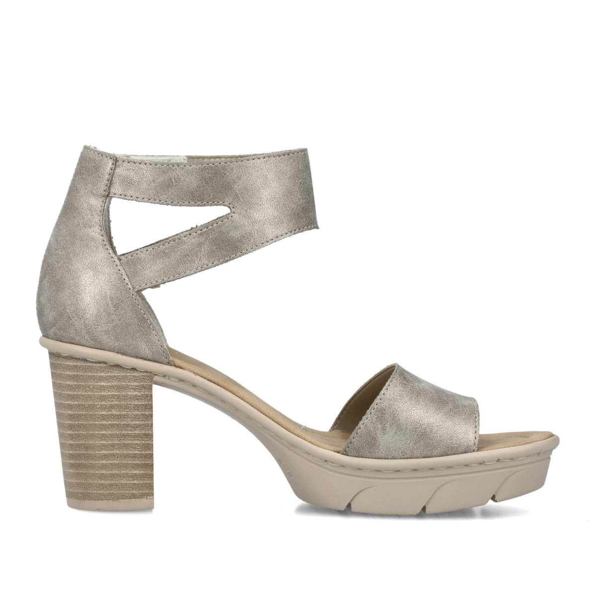 detail Dámské sandály RIEKER RIE-10202444-S3 zlatá