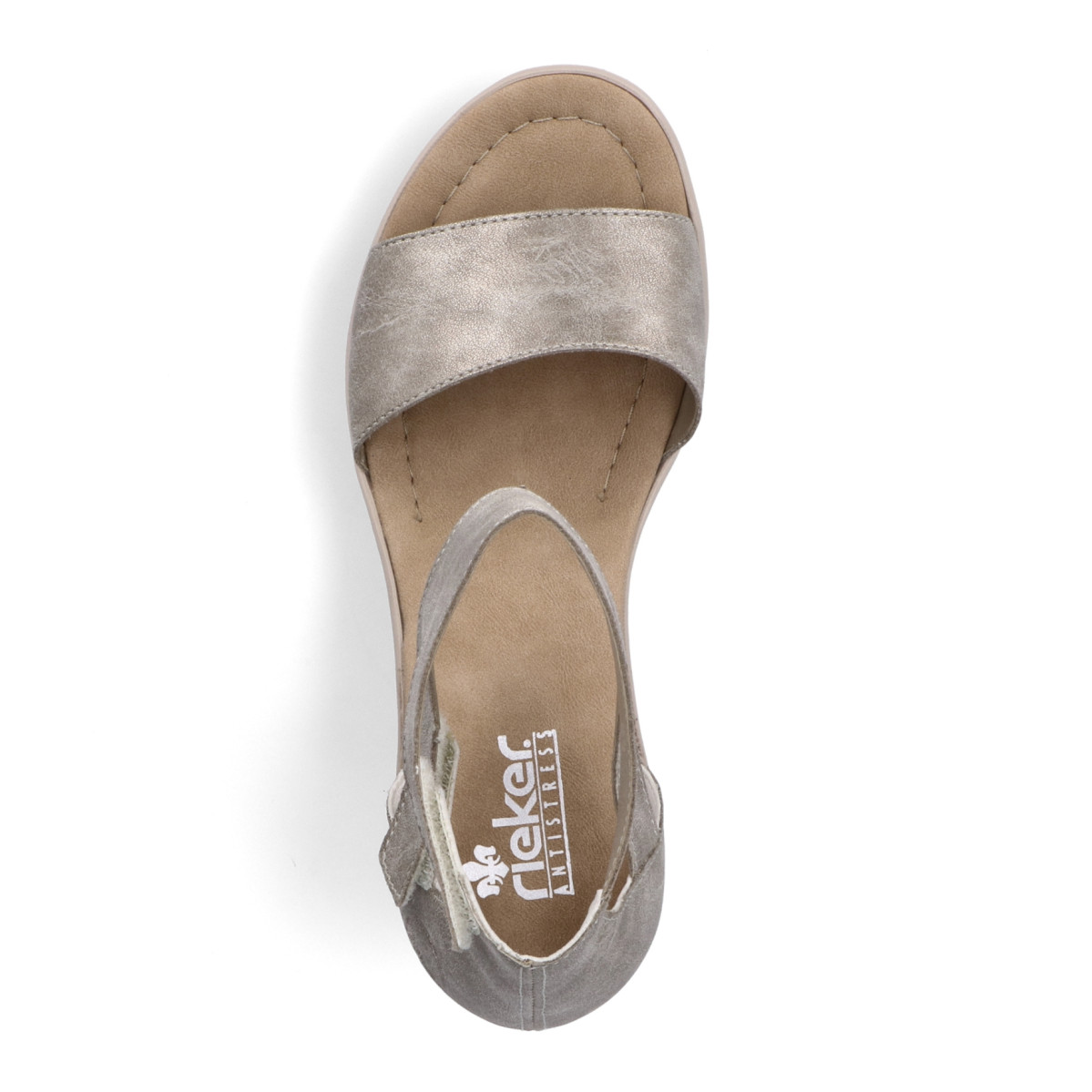 detail Dámské sandály RIEKER RIE-10202444-S3 zlatá