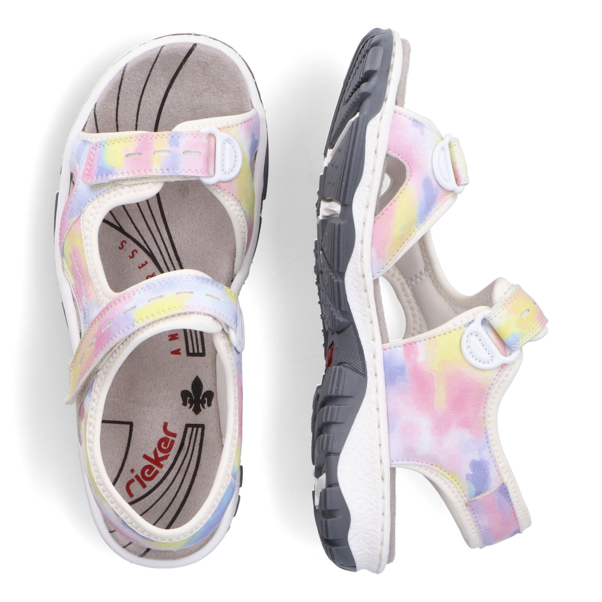 detail Dámské sandály RIEKER RIE-10202473-S3 bílá