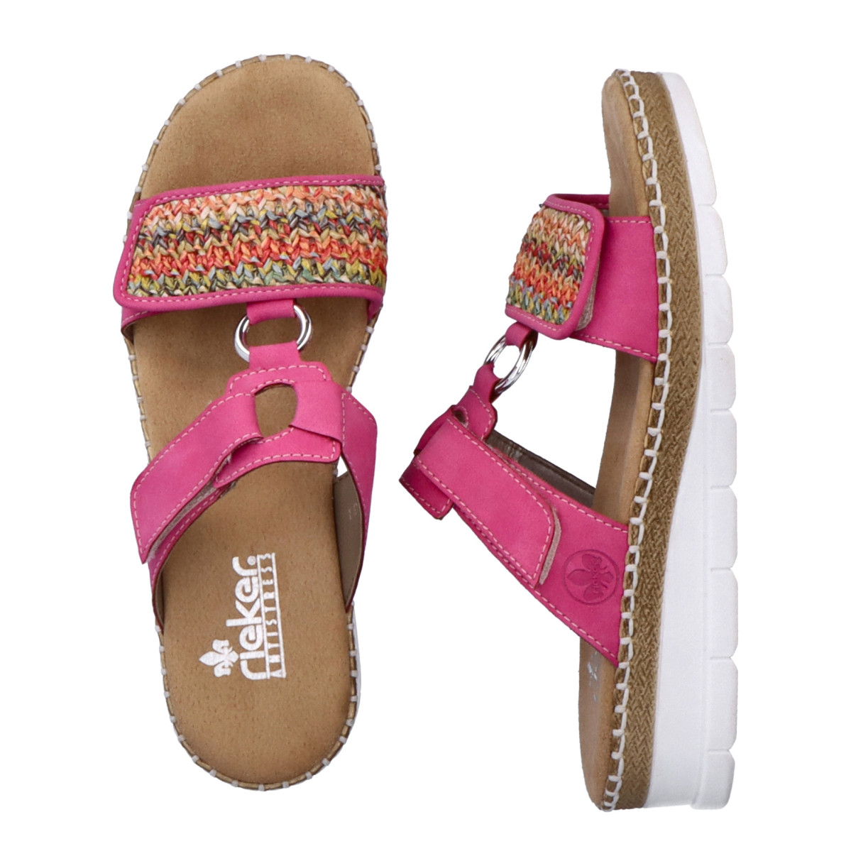 detail Dámské nazouváky RIEKER RIE-10202513-S3 růžová