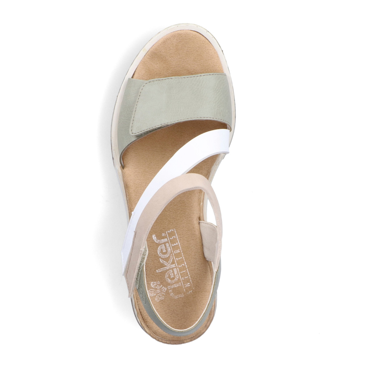 detail Dámské sandály RIEKER V1654-52 zelená S3