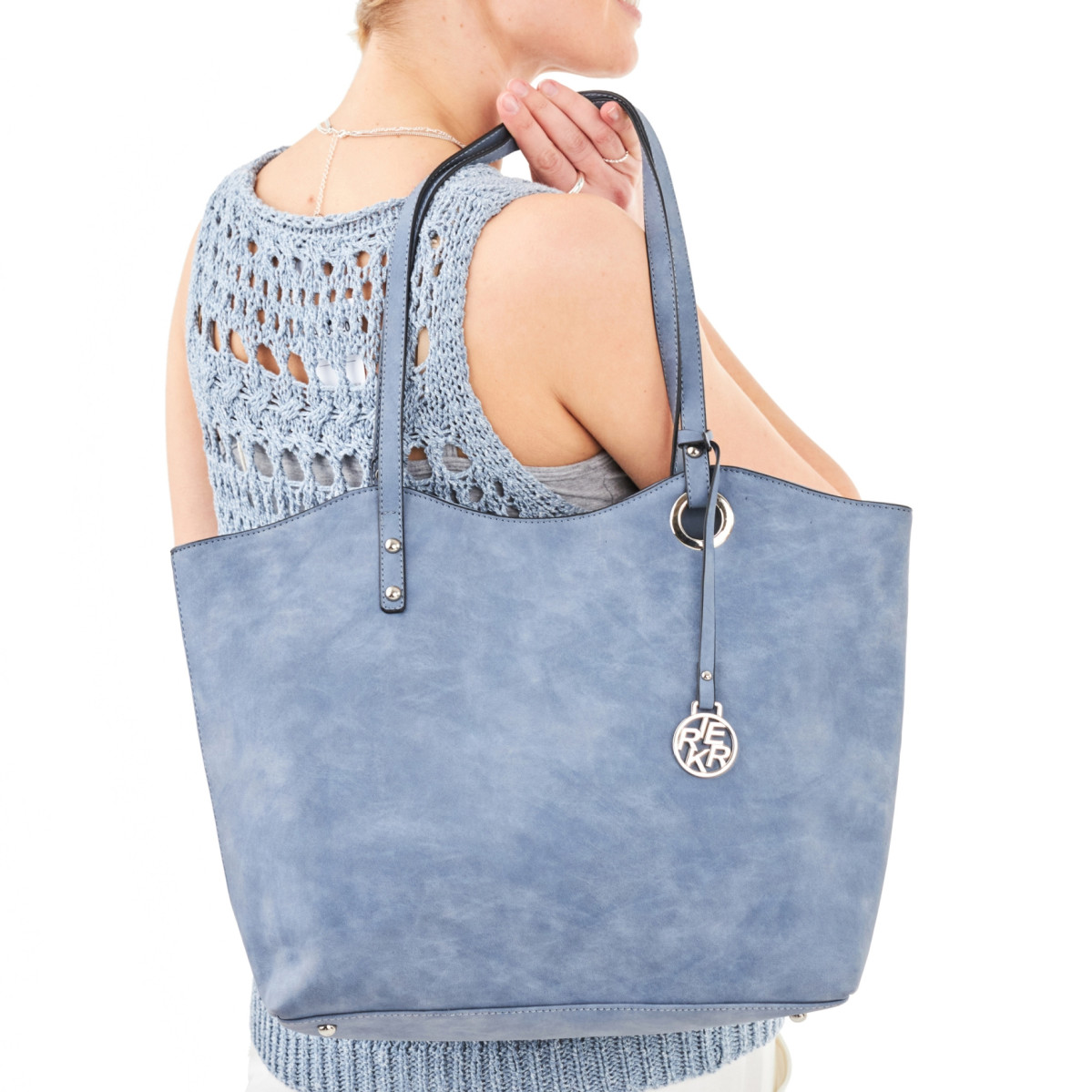 detail Dámská kabelka RIEKER RIE-20102458-S3 modrá