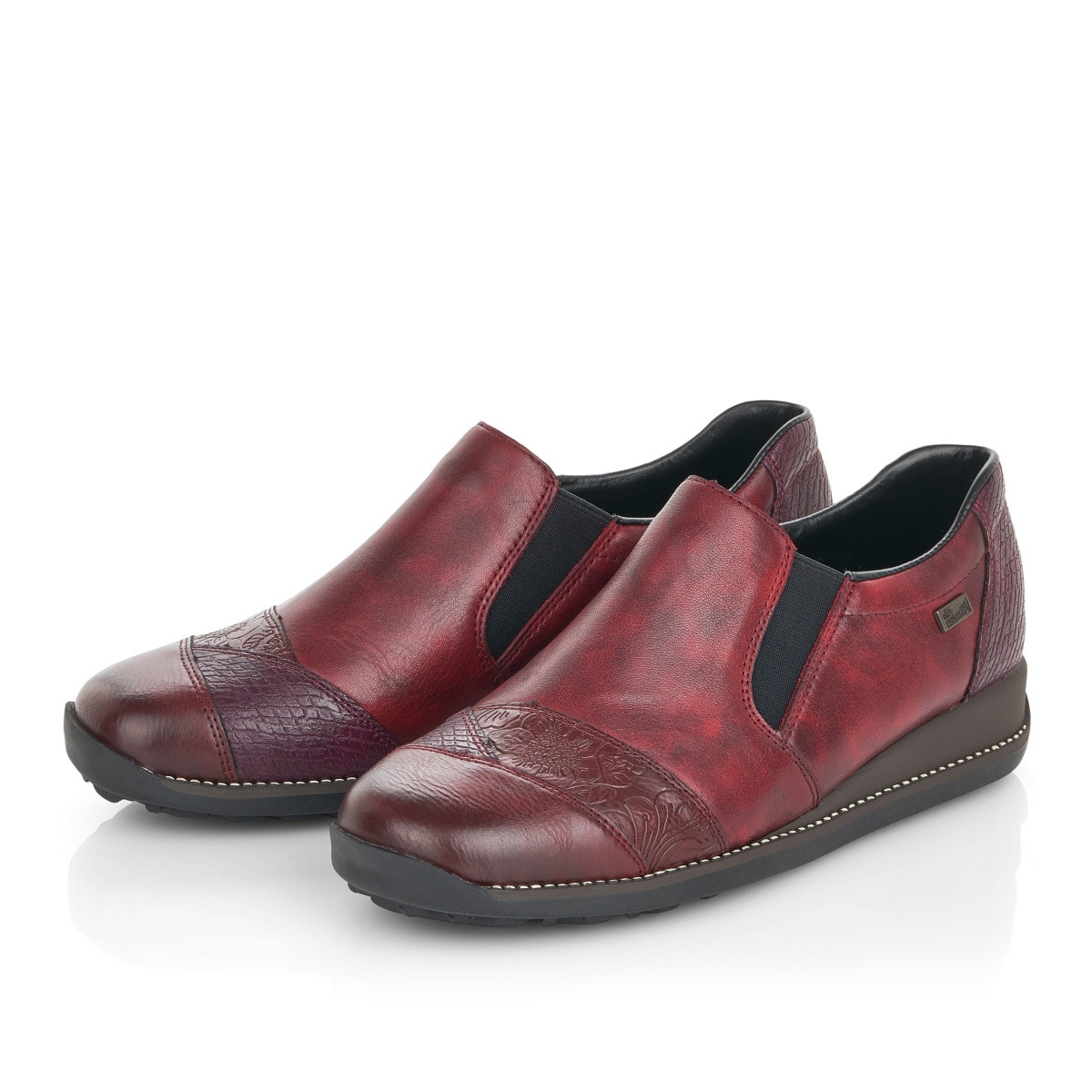 detail Dámské mokasíny RIEKER RIE-10100186-W1 červená