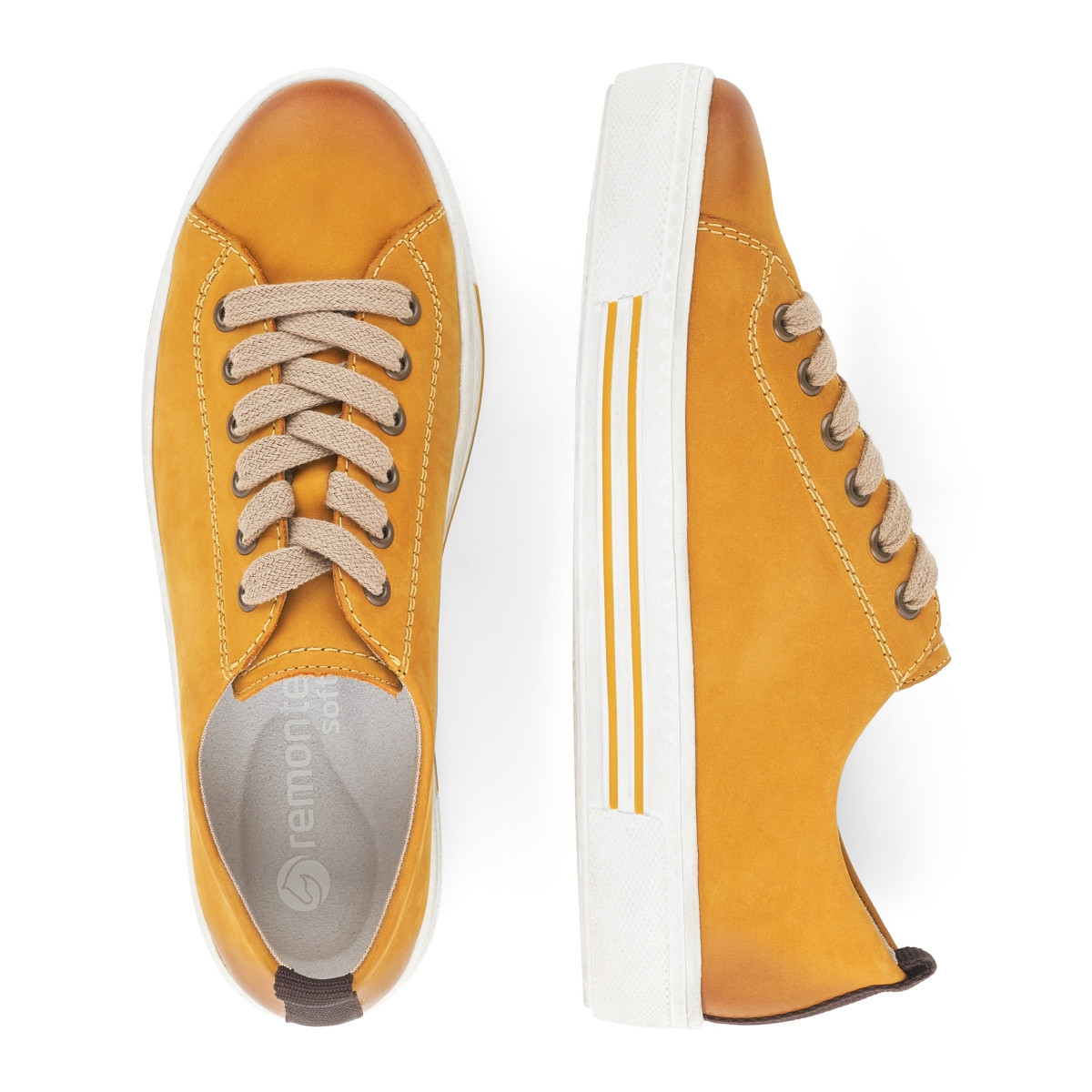 detail Dámské tenisky REMONTE D0900-68 žlutá W0