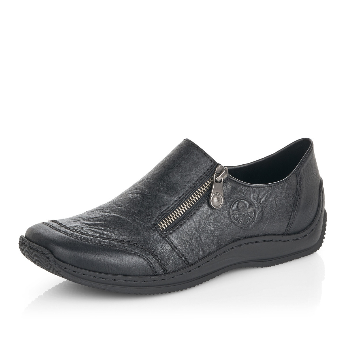 detail Dámské mokasíny RIEKER RIE-10100266-W1 černá