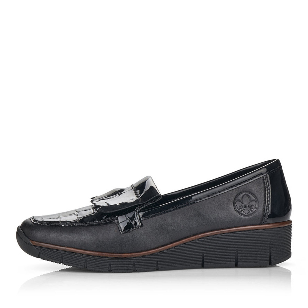 detail Dámské mokasíny RIEKER RIE-10101499-W1 černá