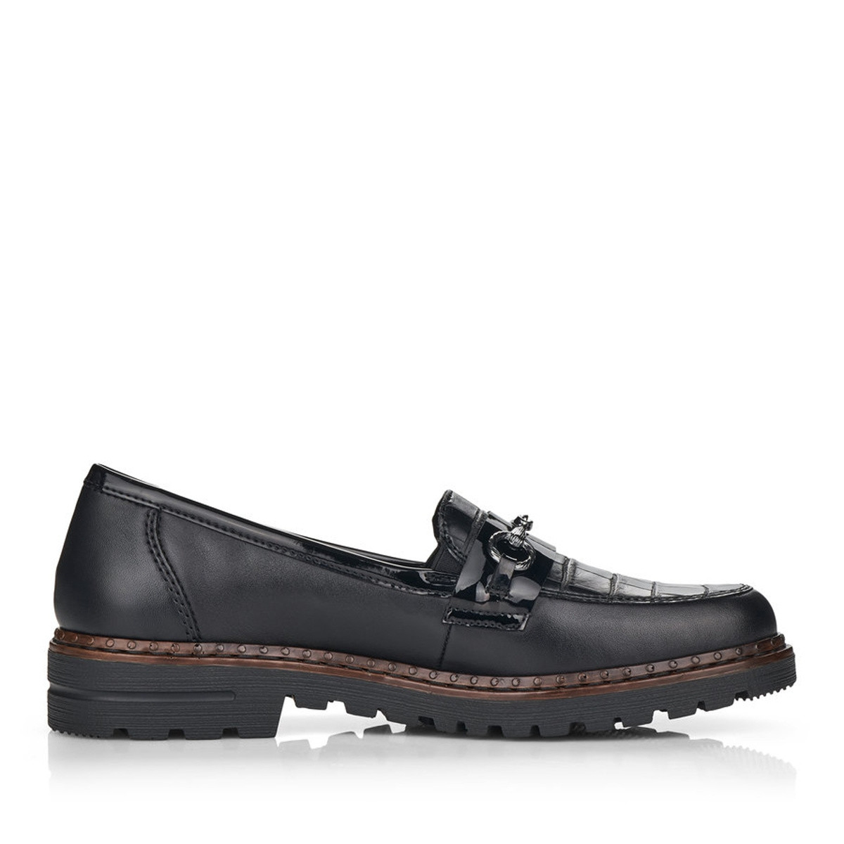 detail Dámské mokasíny RIEKER 54862-01 černá W4