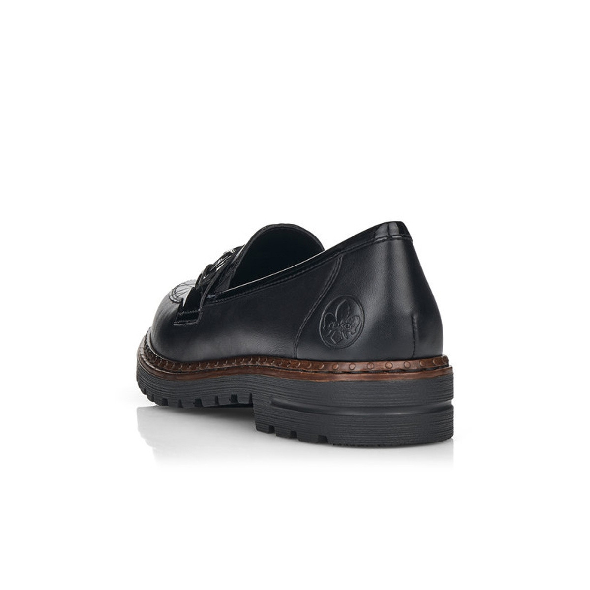 detail Dámské mokasíny RIEKER 54862-01 černá W4