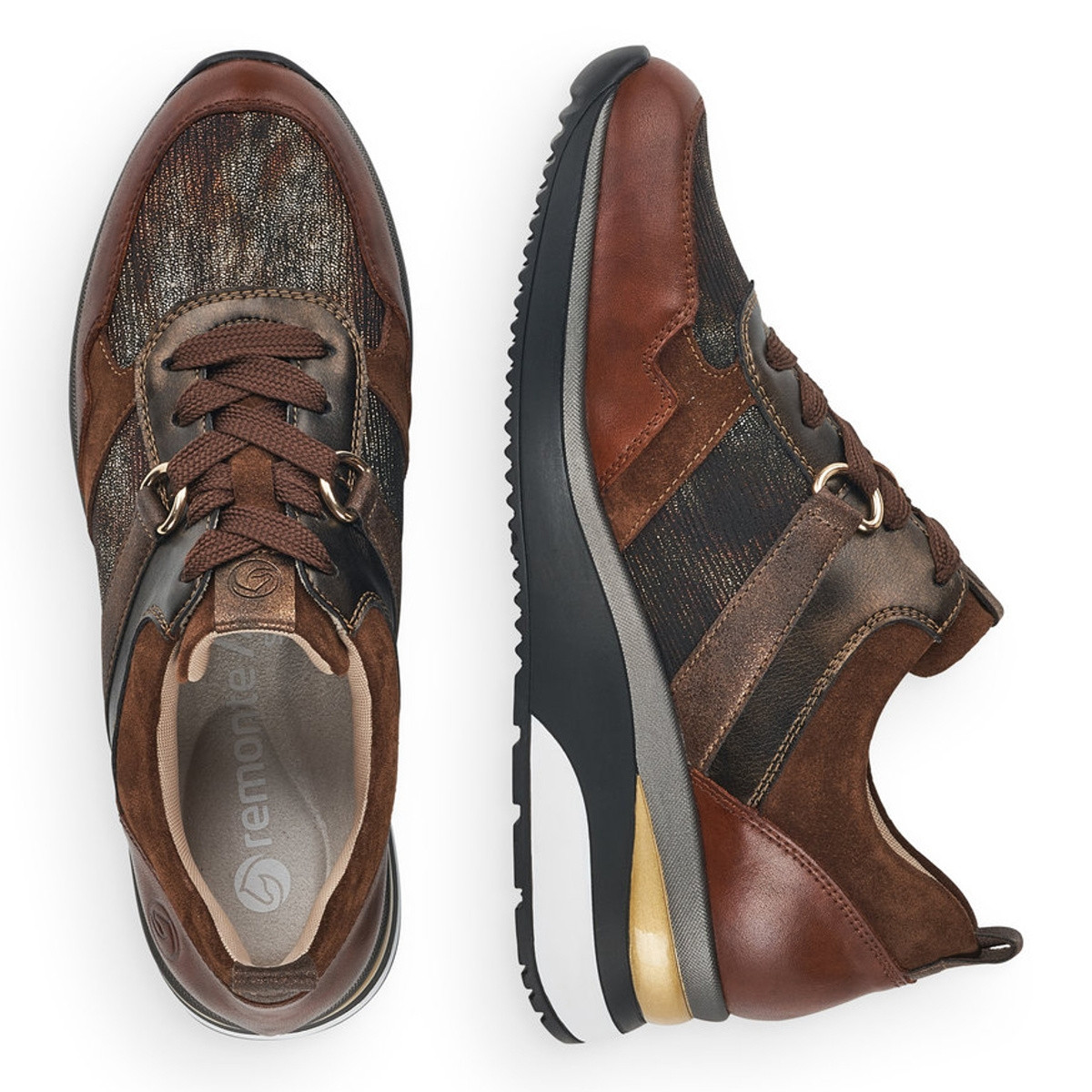 detail Dámské tenisky REMONTE RIE-10101542-W1 hnědá