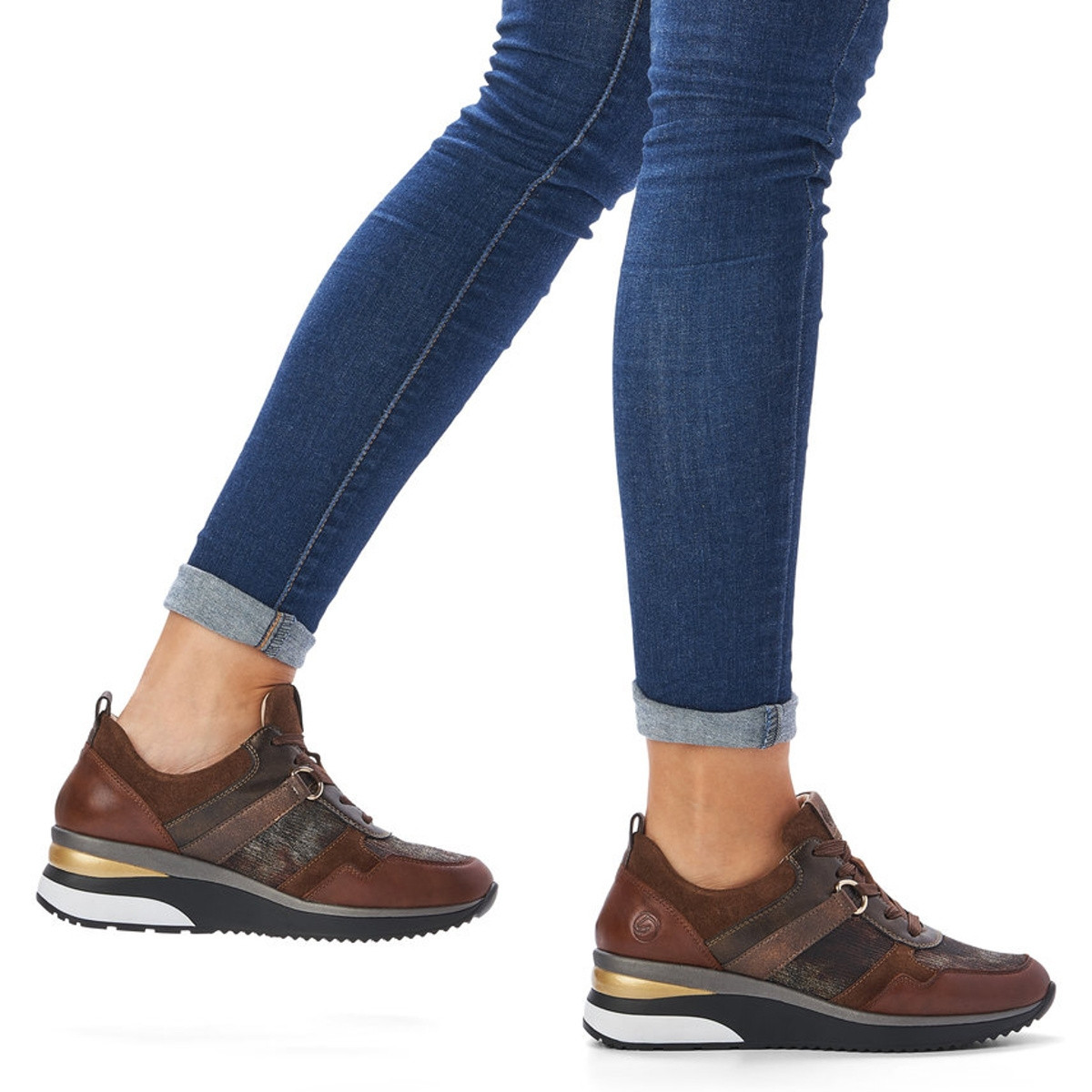 detail Dámské tenisky REMONTE RIE-10101542-W1 hnědá