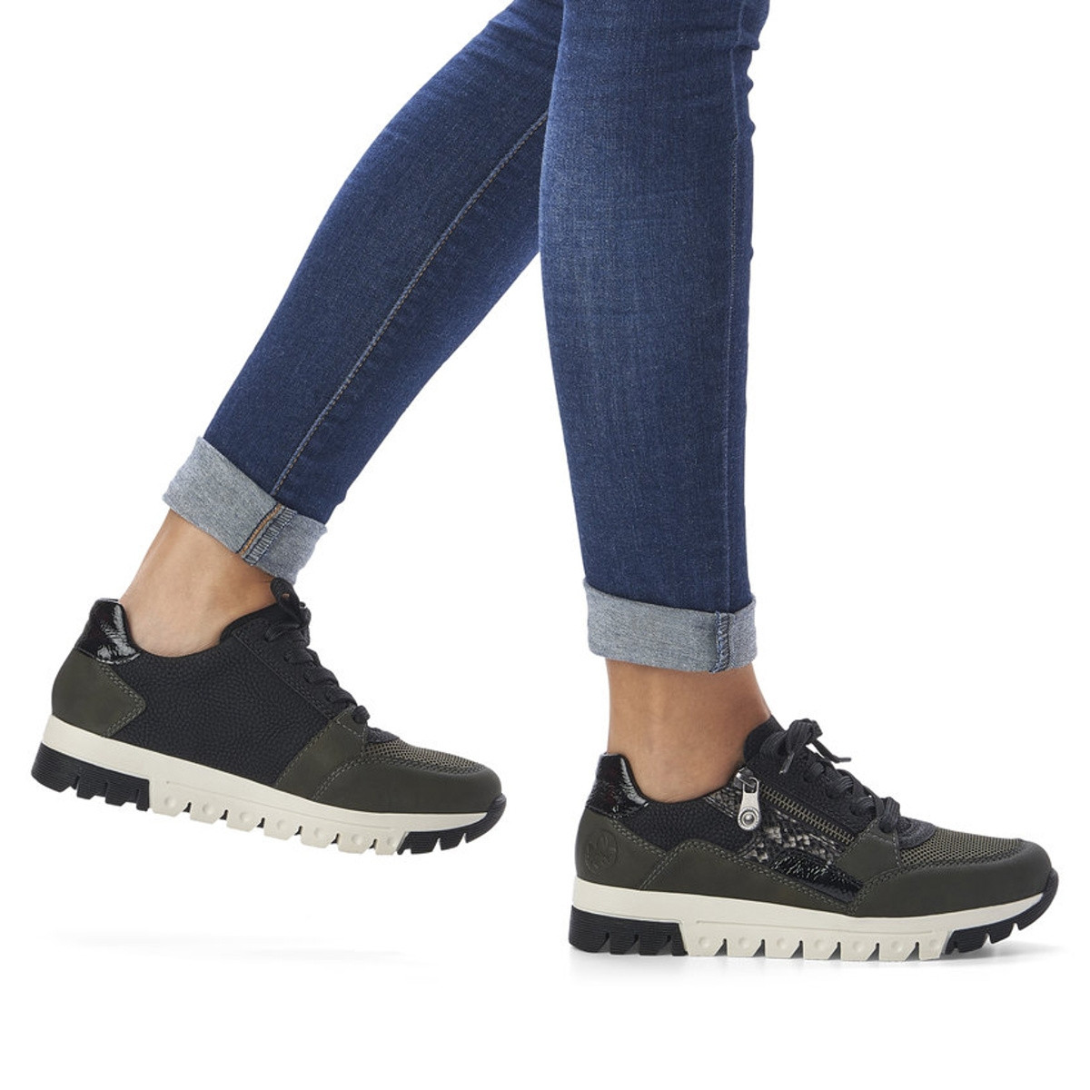 detail Dámské tenisky RIEKER RIE-10101554-W1 zelená