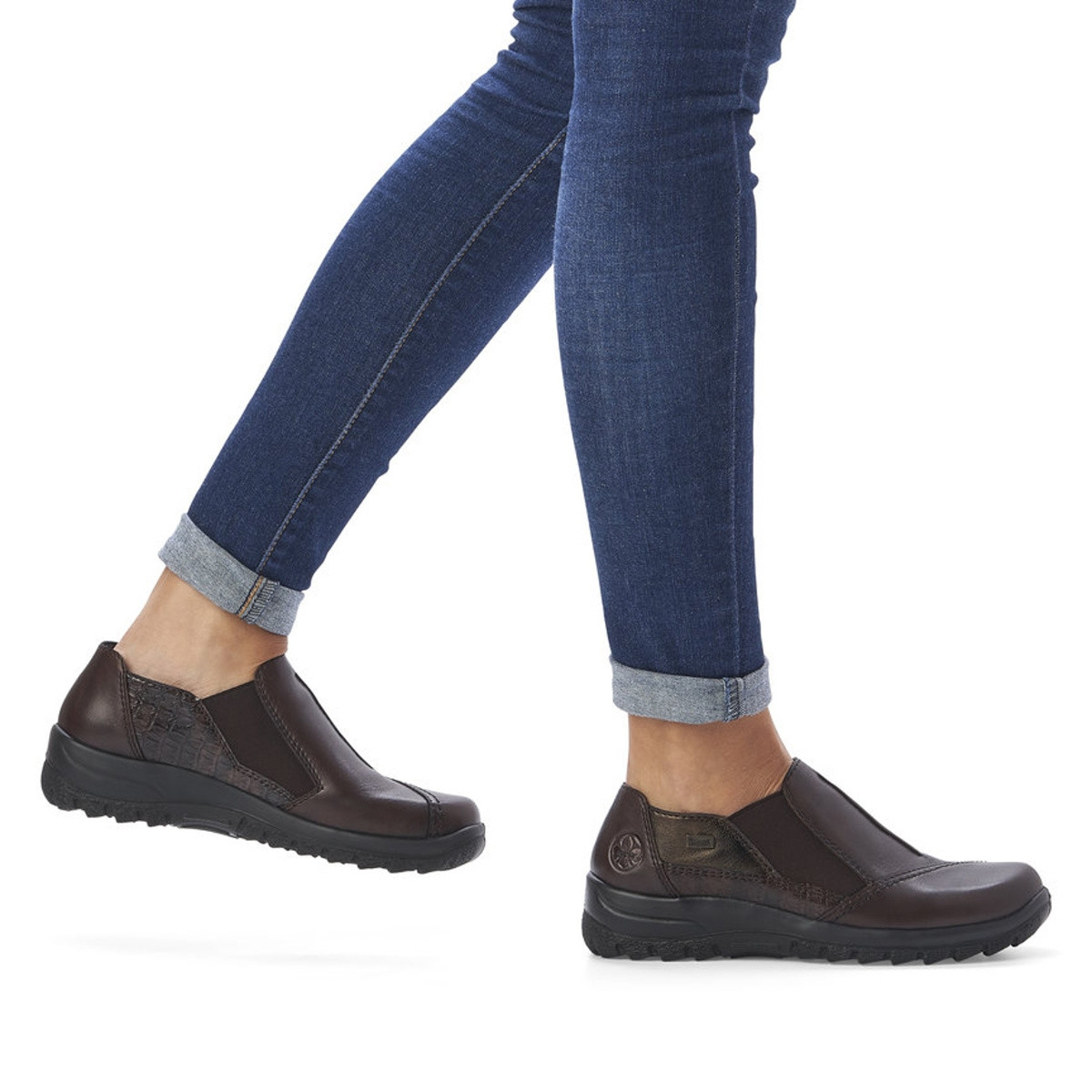 detail Dámské polobotky RIEKER RIE-10101556-W1 hnědá