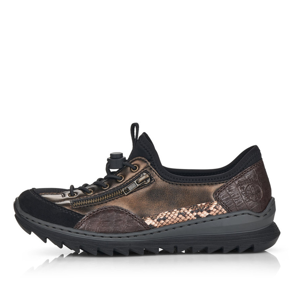 detail Dámské polobotky RIEKER RIE-10101558-W1 hnědá