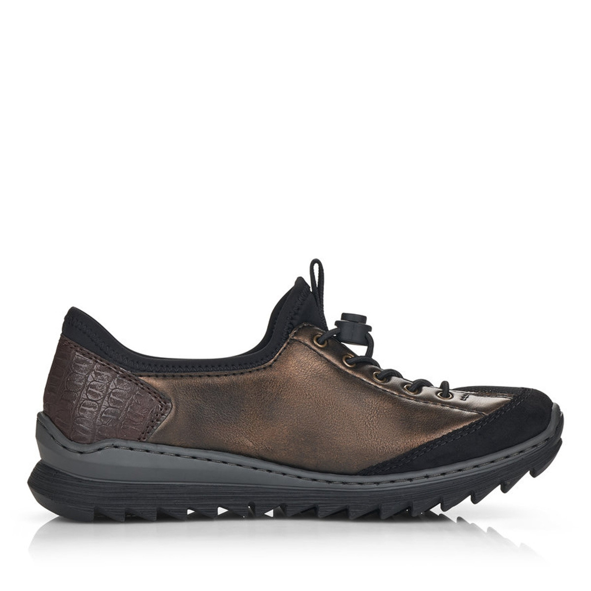 detail Dámské polobotky RIEKER RIE-10101558-W1 hnědá