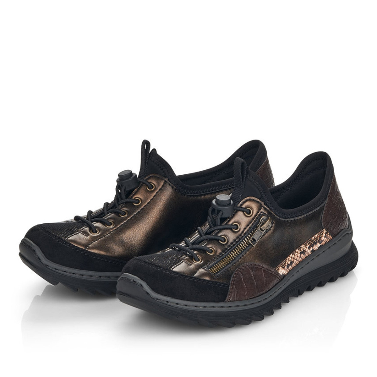 detail Dámské polobotky RIEKER RIE-10101558-W1 hnědá