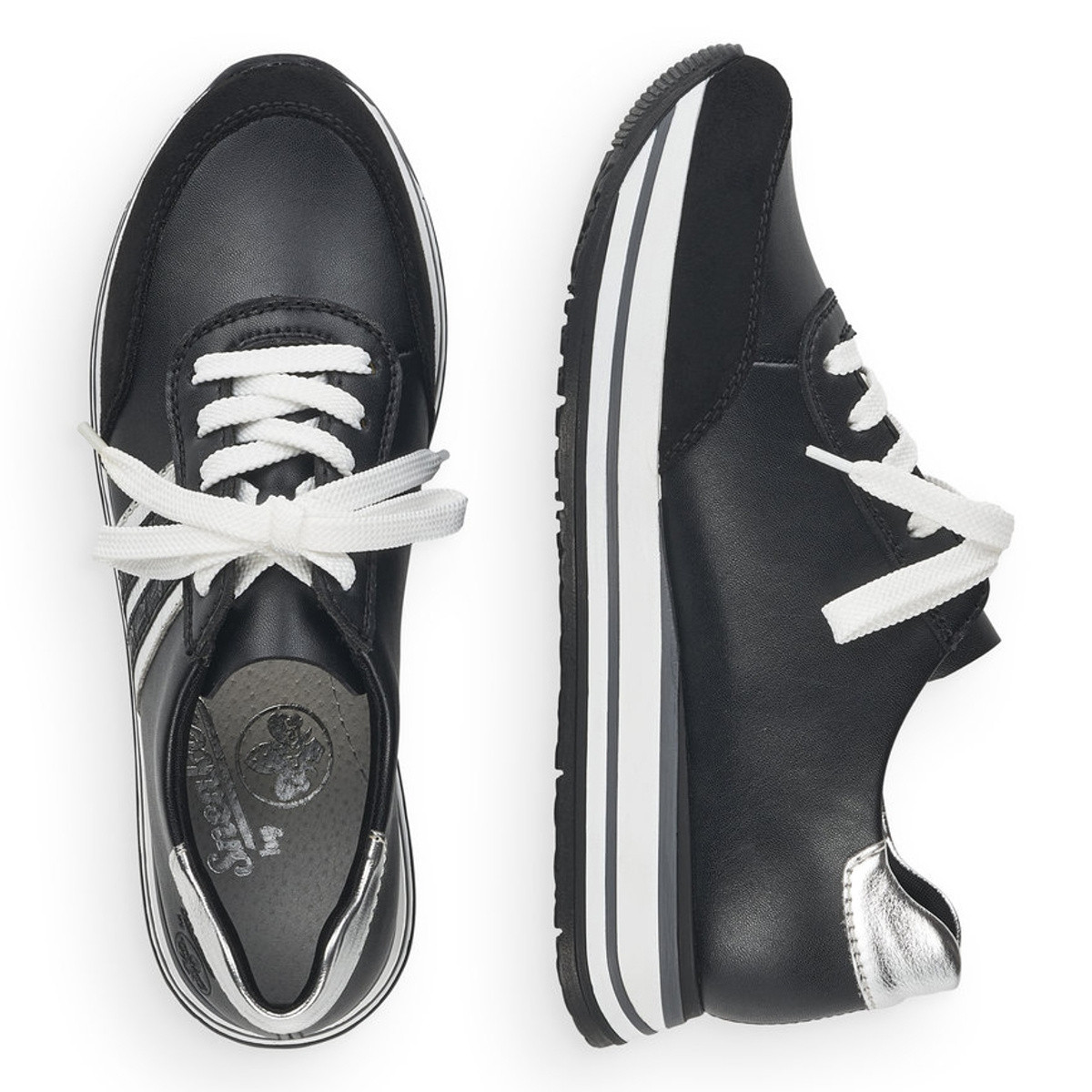 detail Dámské tenisky RIEKER RIE-10101562-W1 černá