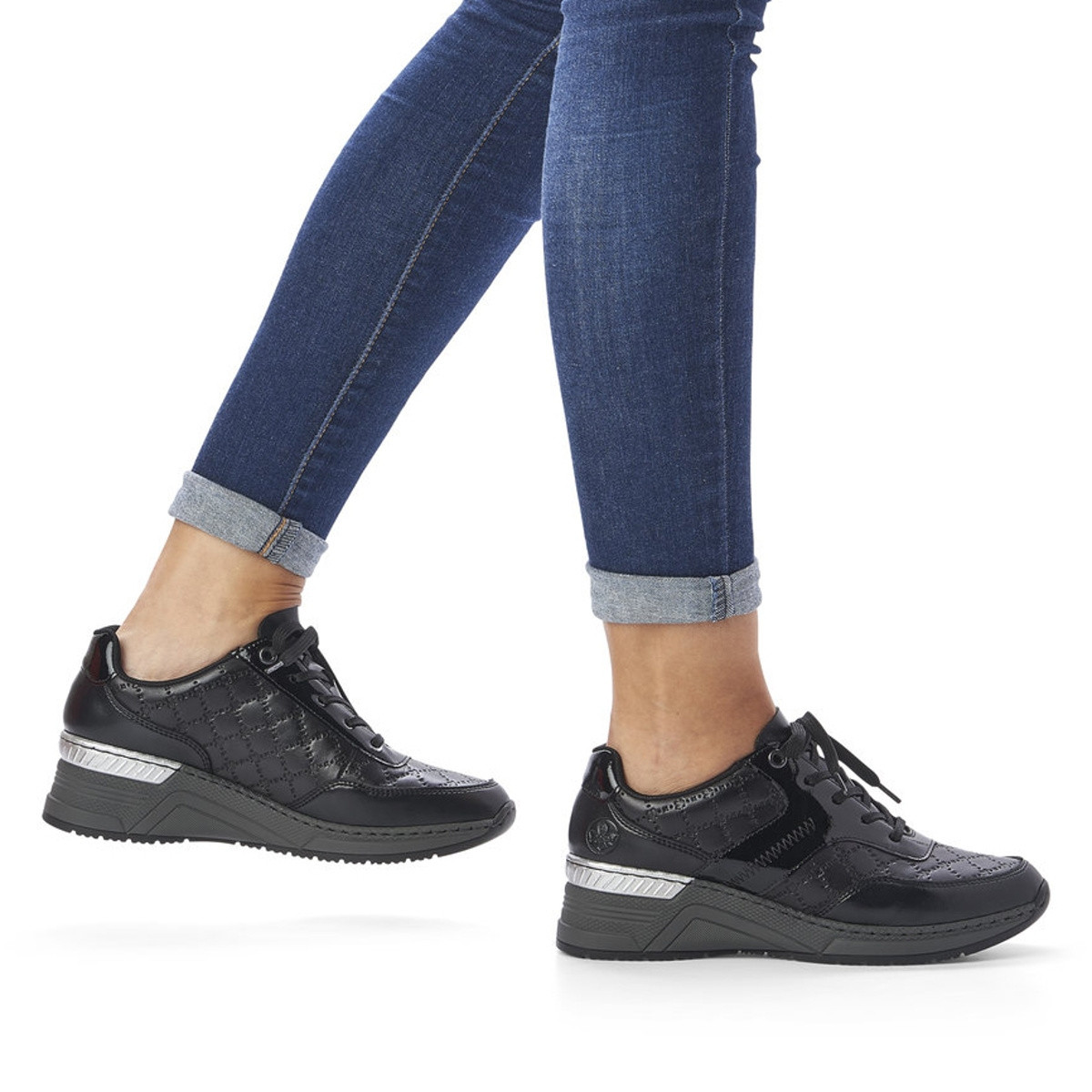 detail Dámské tenisky RIEKER N4320-00 černá W1