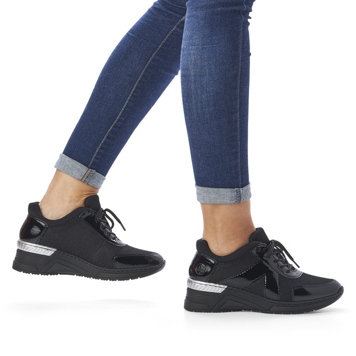 detail Dámské tenisky RIEKER RIE-10101565-W1 černá