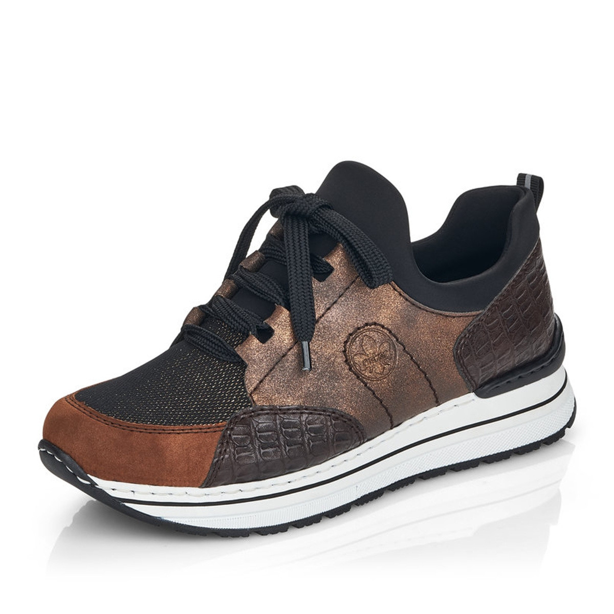 detail Dámské tenisky RIEKER N6983-24 hnědá W1