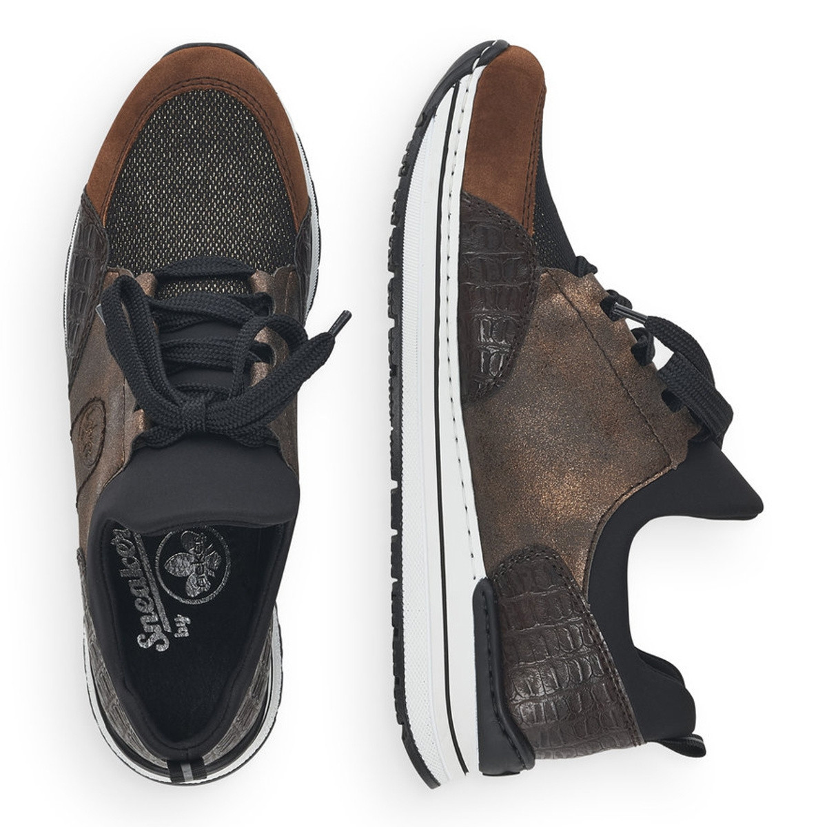 detail Dámské tenisky RIEKER RIE-10101573-W1 hnědá