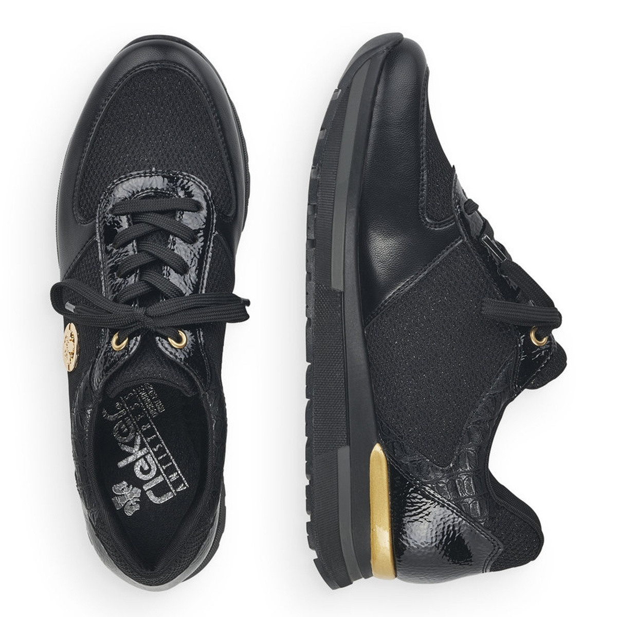 detail Dámské tenisky RIEKER RIE-10101574-W1 černá