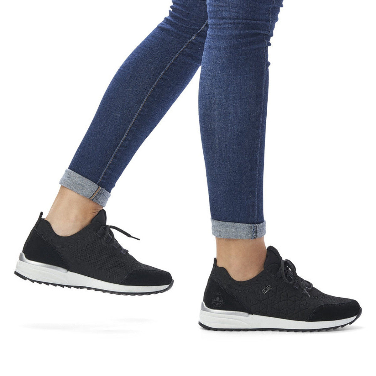 detail Dámské tenisky RIEKER RIE-10101580-W1 černá