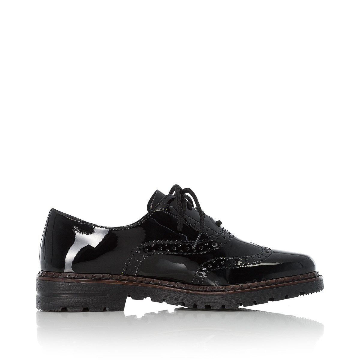 detail Dámské polobotky RIEKER 54812-00 černá W1