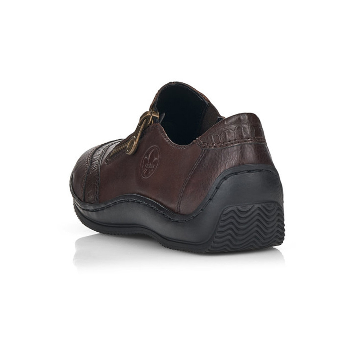 detail Dámské mokasíny RIEKER RIE-10101688-W1 hnědá