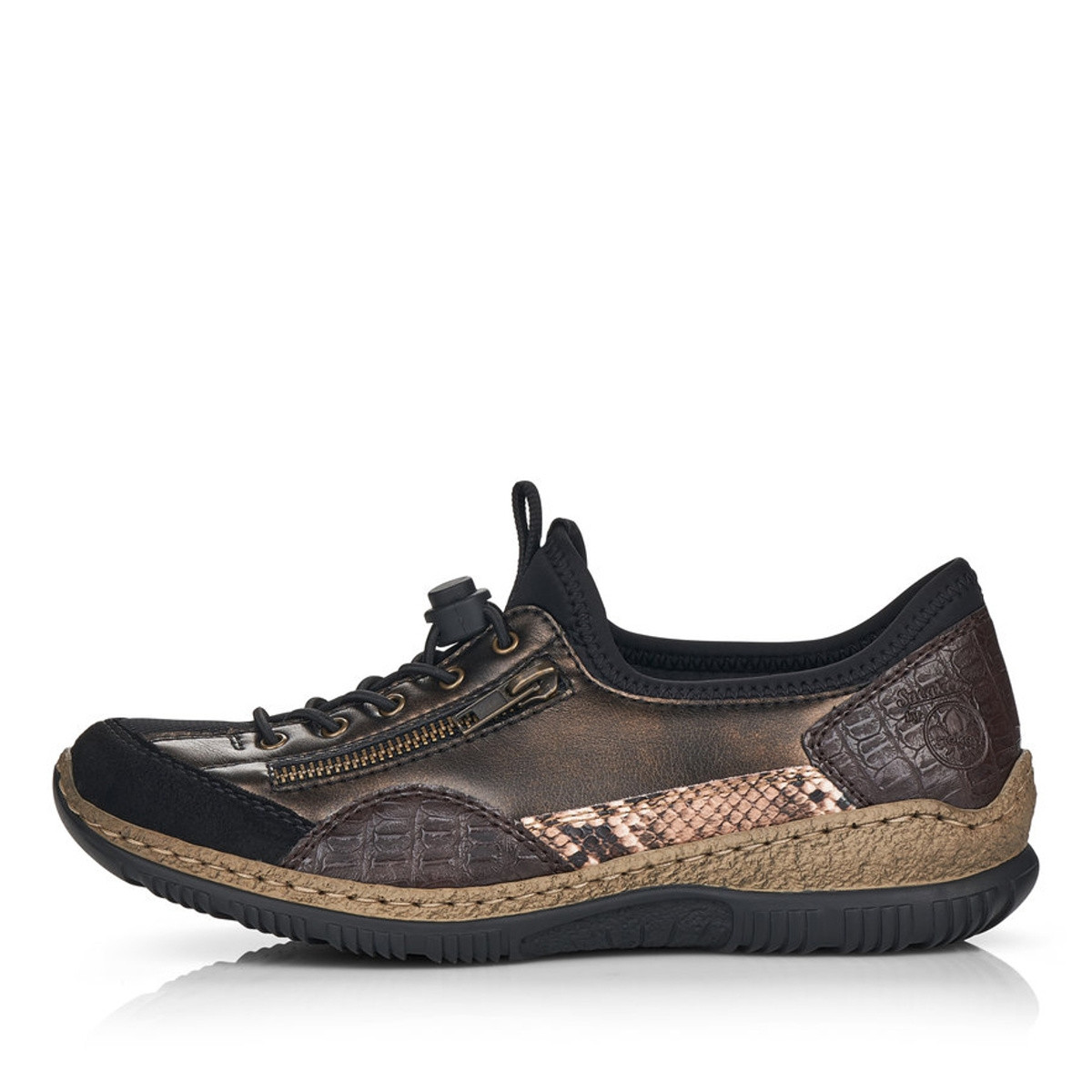 detail Dámské tenisky RIEKER RIE-10101703-W2 hnědá