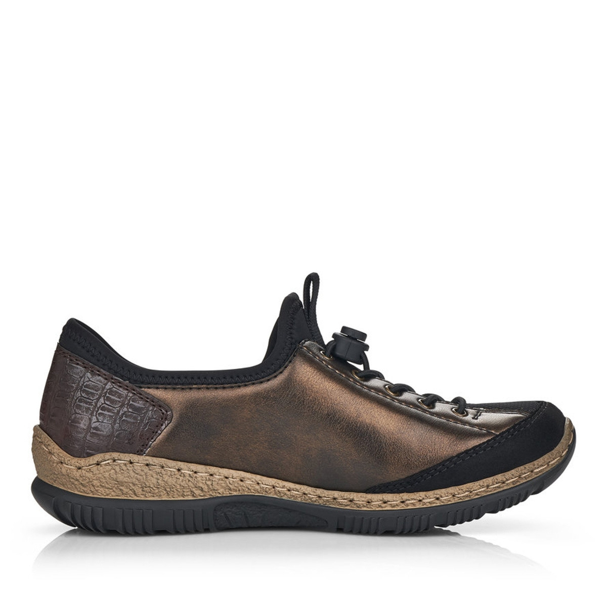 detail Dámské tenisky RIEKER RIE-10101703-W2 hnědá