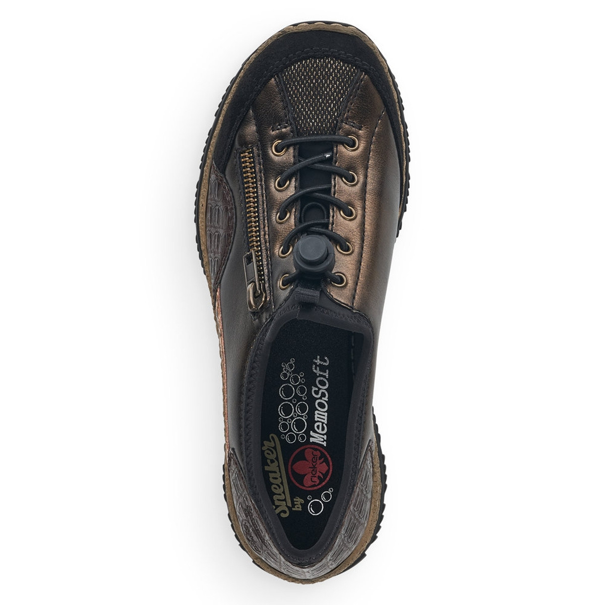 detail Dámské tenisky RIEKER RIE-10101703-W2 hnědá