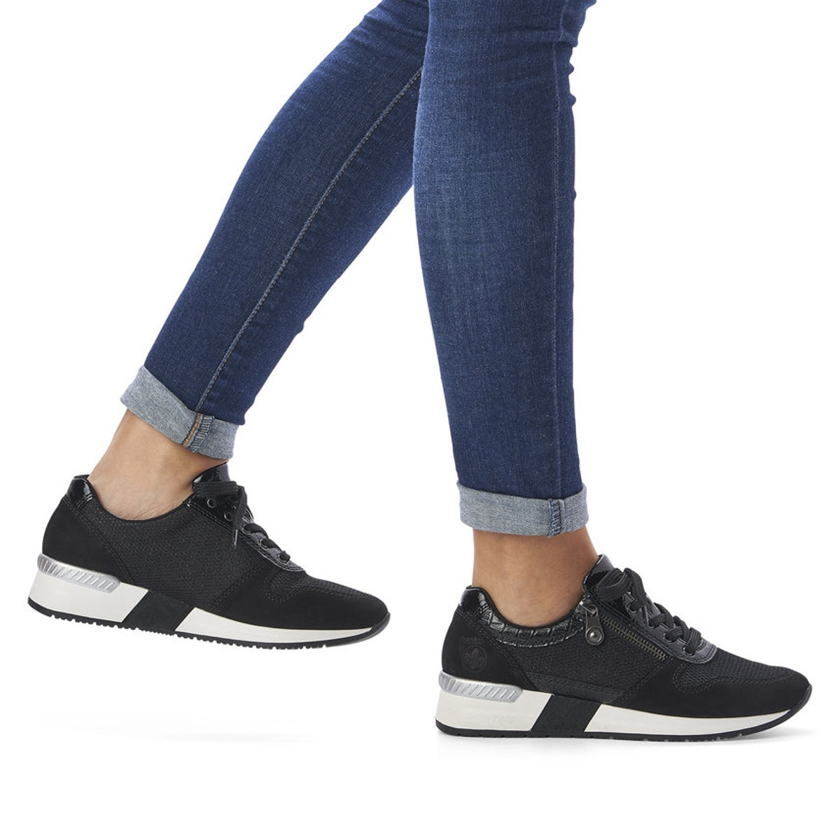 detail Dámské tenisky RIEKER RIE-10101714-W1 černá