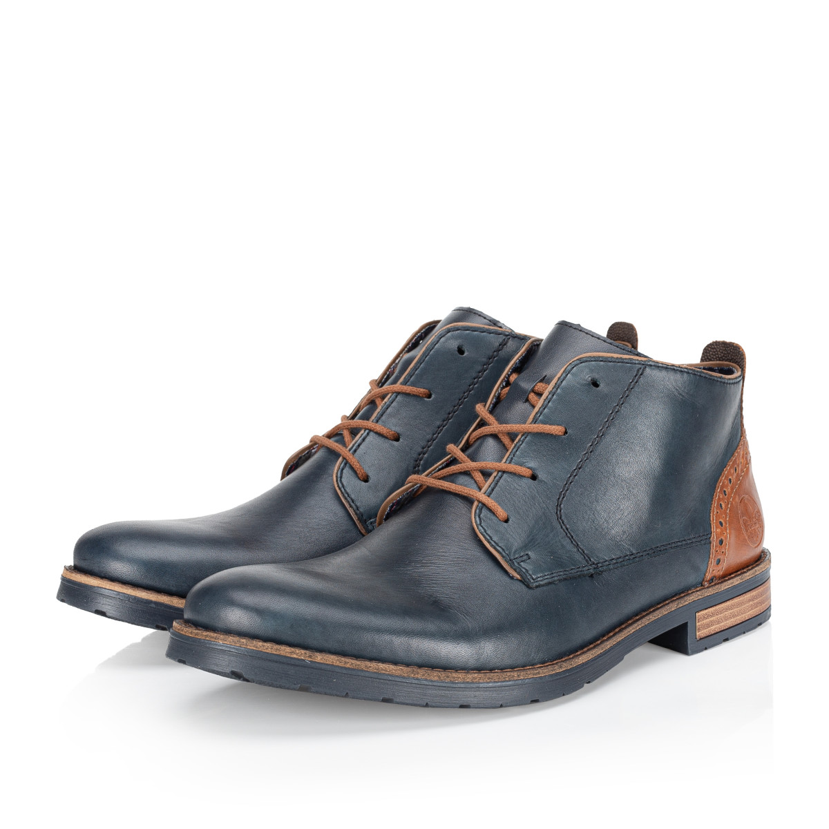 detail Pánská kotníková obuv RIEKER 14605-14 modrá W3